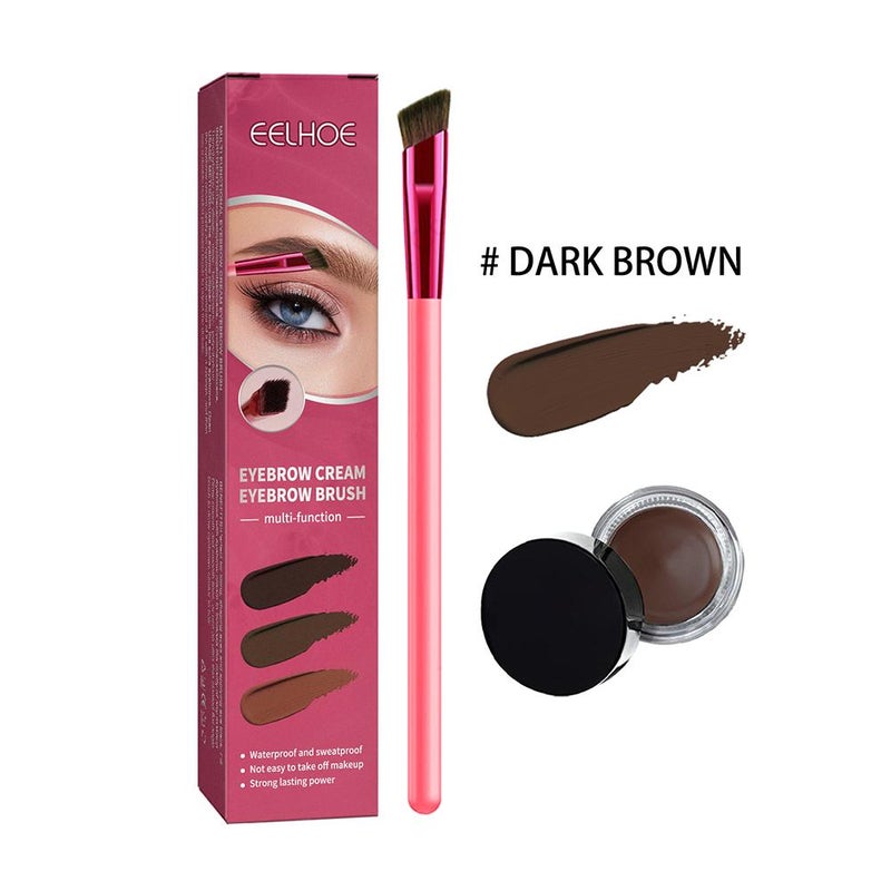 Multifunctional eyebrow brush set, portable eyebrow brush, eyebrow gel, angled natural brow, eyeshadow, contour makeup brush